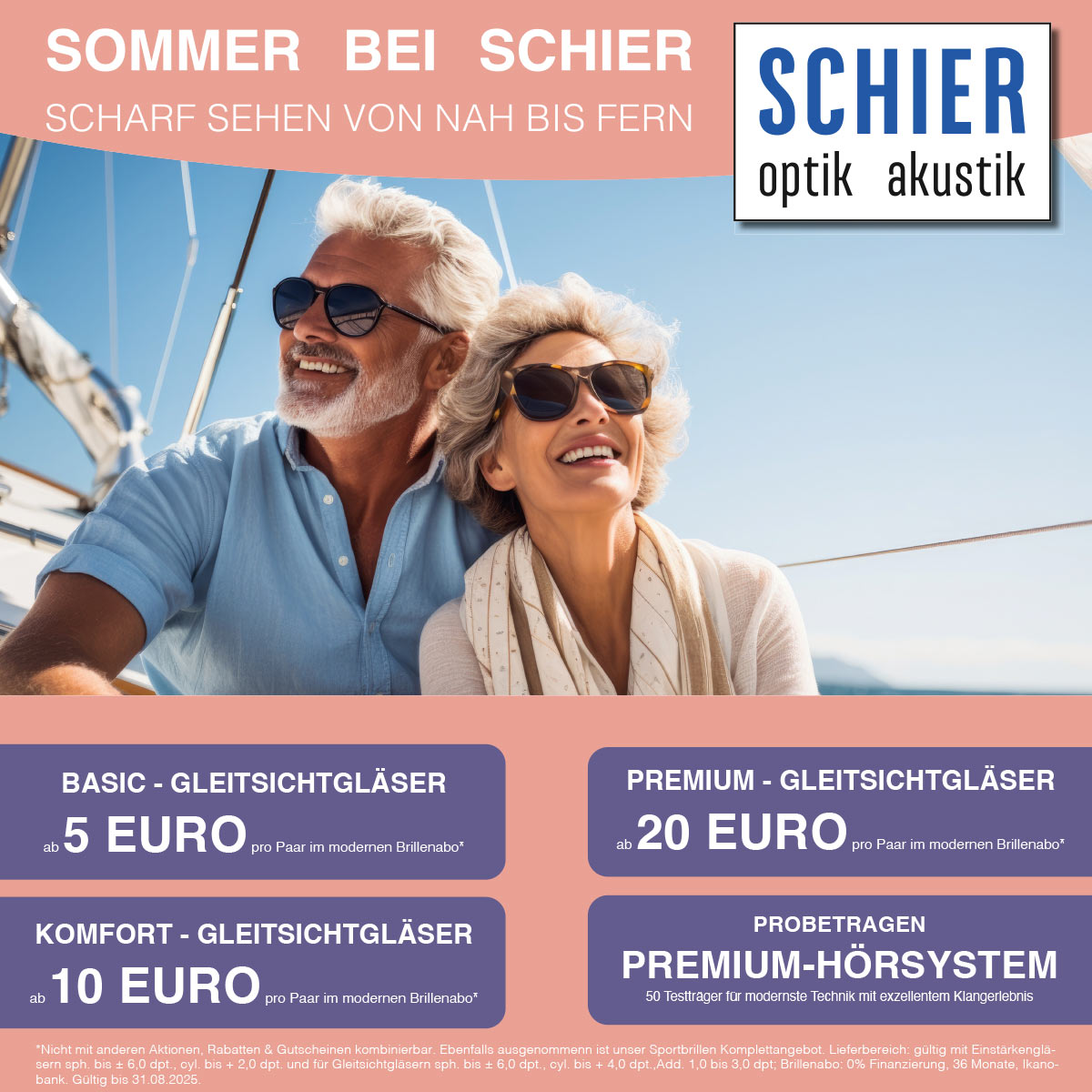 Sommer bei Schier-Aktuelle Sonnenbrillenkollektion bei Schier Optik Saalfeld und Neuhaus