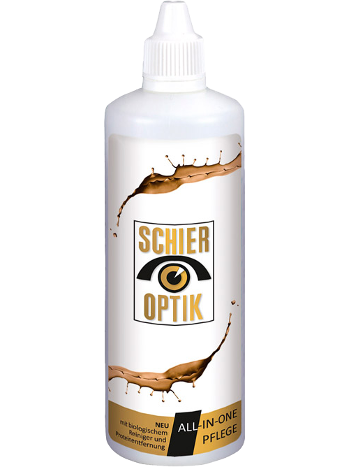 Schier All-in-One-Pflege:
Testen Sie die neue innovative, sanfte Pflege für alle weichen Kontaktlinsen bei Schier Optik.